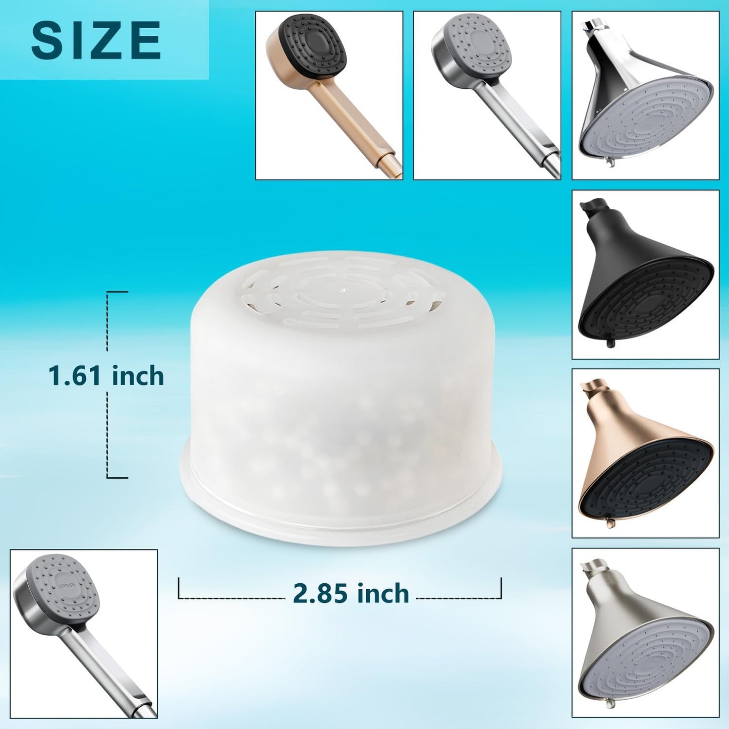 Filtro ducha multietapa comp CANOPY pack 3