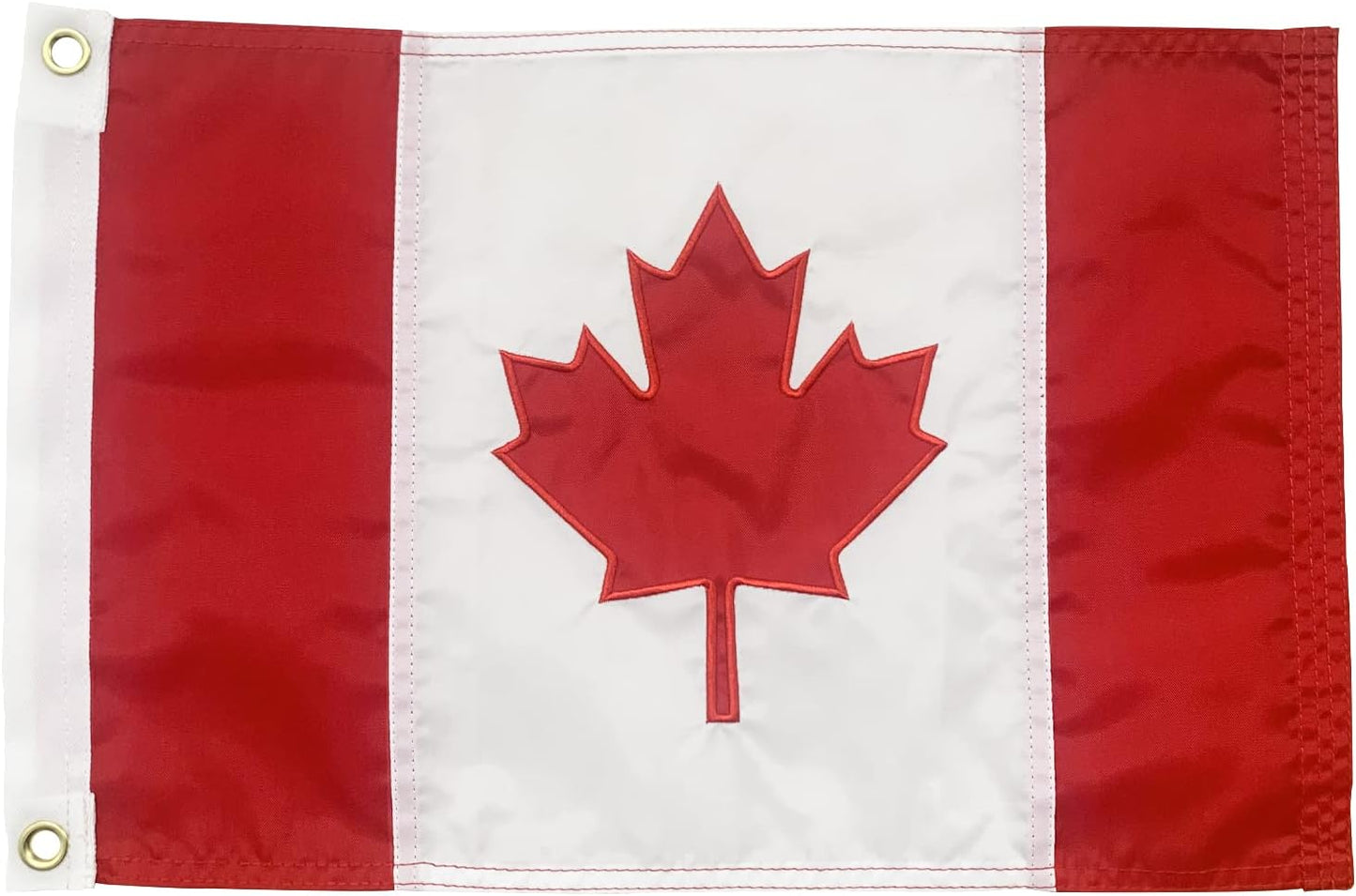 Bandera Canadá 12x18pulg exterior doble cara ojales latón