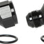 Adaptador llamarada 12AN a 10AN Aluminio Negro set 2