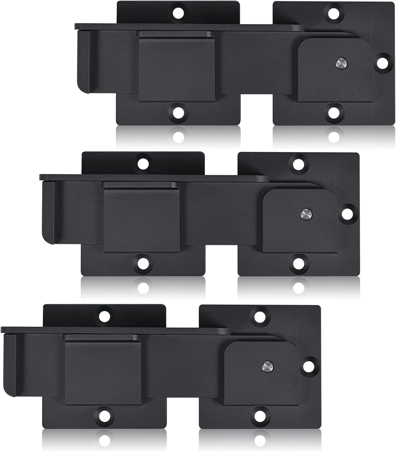 Cerradura puerta abatible 7.5pulg set 3 pestillos aluminio