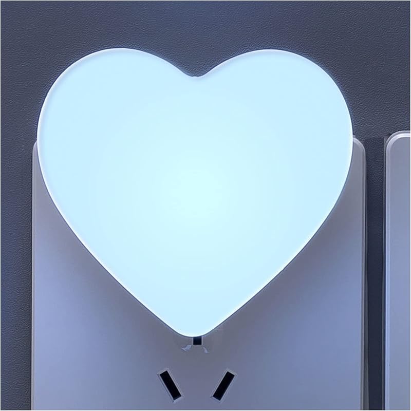 Luz nocturna corazón sensor automático dormitorio