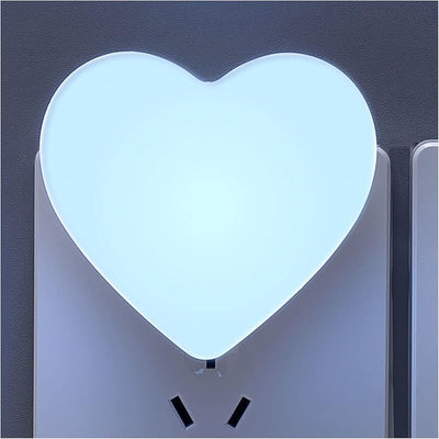 Luz nocturna corazón sensor automático dormitorio