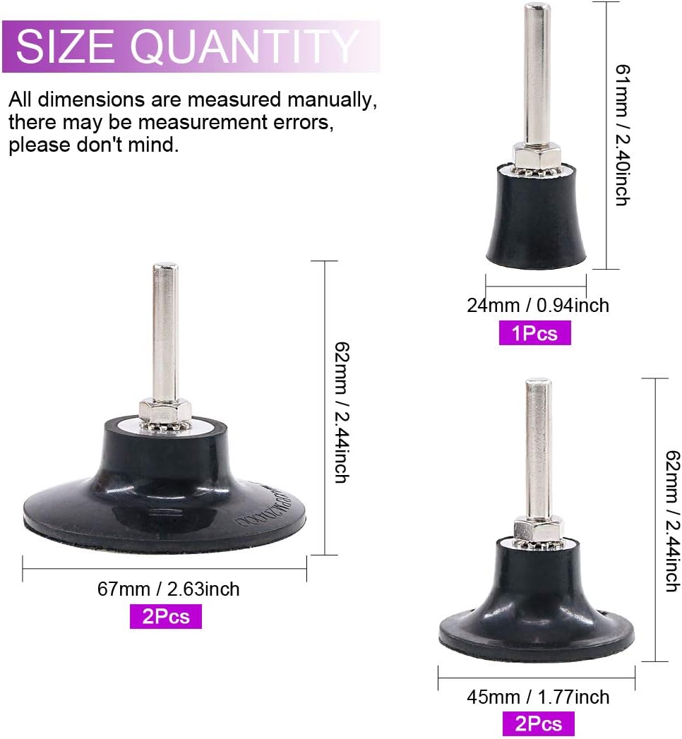 5 Pzas Soportes Disco 1/4pulg 1-3pulg Universal
