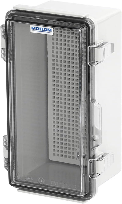 Caja conexiones exterior IP67 cubierta transparente acero inox
