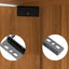 4 Bisagras Pivotantes Eje Oculto Puertas Madera Negro