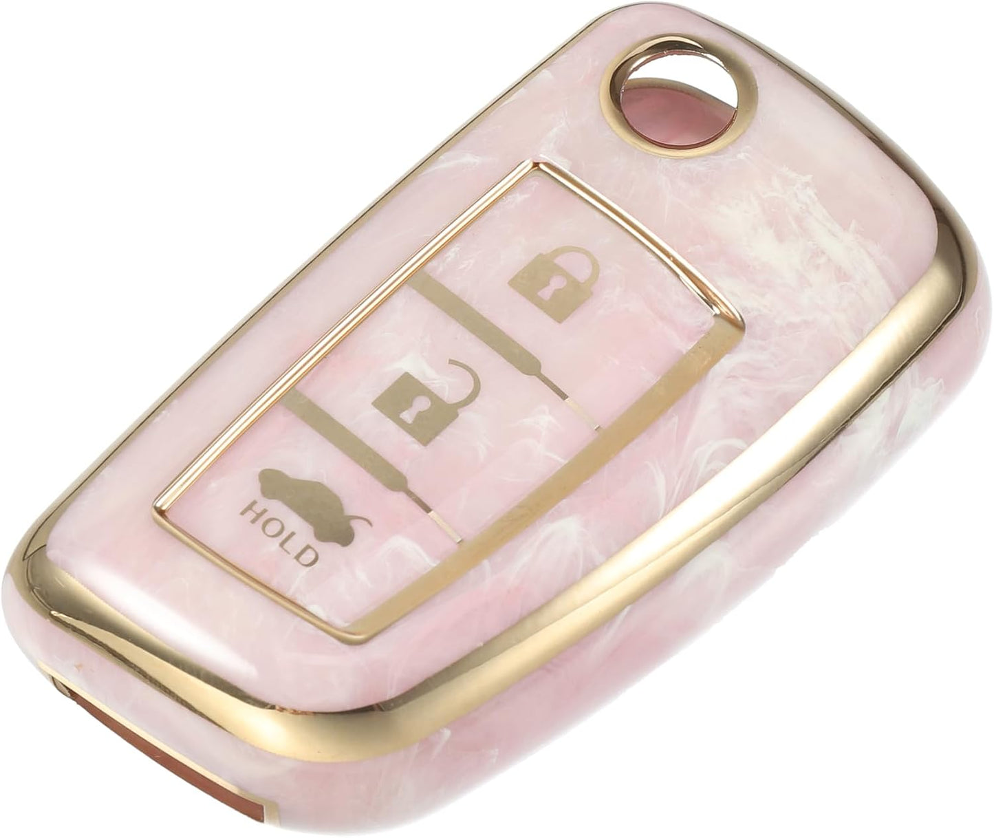 Funda llavero inteligente NISSAN 3 botones rosa