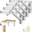 Soportes estante plegable 16" 4 Pzas blanco