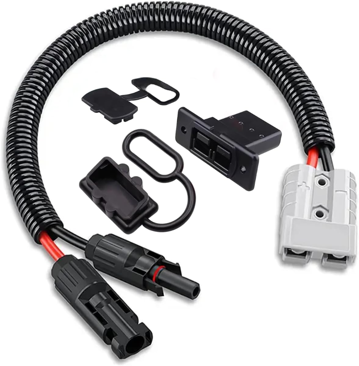 Conector panel solar cable Anderson 10AWG comp 50A/600V