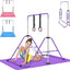 Barra gimnasia ajustable para niños con anillos