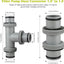 Conectores manguera piscina 1.5" en T con juntas tórica
