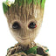 Maceta 6pulg diseño Groot bebé con drenaje marrón