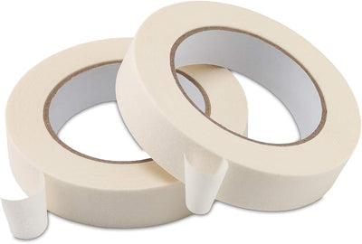 Cinta adhesiva 1pulg beige 55yardas x2 rollos