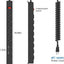 2 Tira alimentación pared 8 tomas 14AWG con interruptor