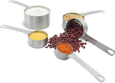 Set 6 Tazas Medidoras Acero Inox 18/8