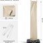 Funda sombrilla patio resistente UV con cremallera beige