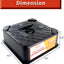 Bloque gato RV pack 2 16000lb soporte servicio pesado