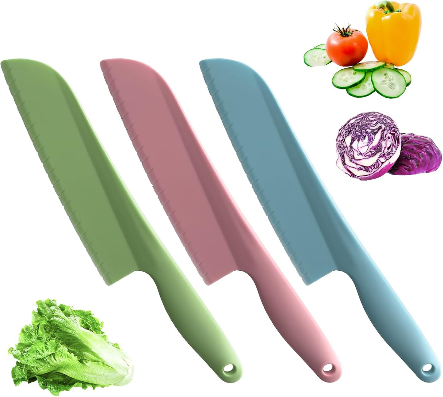 Cuchillo lechuga plástico 11pulg para evitar dorado
