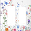Placa pared mariposas flores bohemio 4.5x4.5pulg