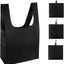 Bolsas compras reutilizables tote resistente 3 grandes negro