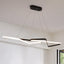 Candelabro LED negro mate 47" luz regulable comedor sala