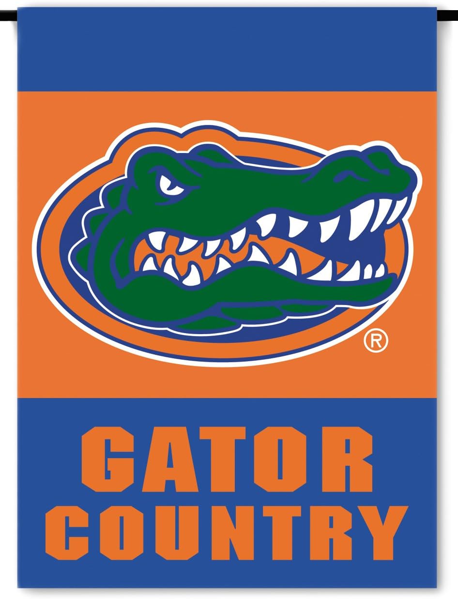 Bandera jardín 2 lados Florida Gators con poste plástico