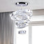 Candelabro LED acero inox 4 anillos ajustables 5.9-17.7"