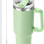 Vaso acero inox aislado 40oz con asa tapa popote 34h frío