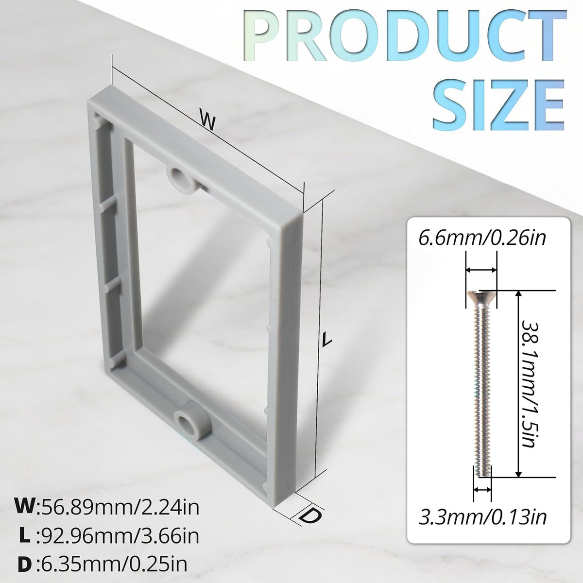 Extensor caja salida 1 banda para interruptor y receptáculo