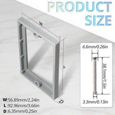 Extensor caja salida 1 banda para interruptor y receptáculo
