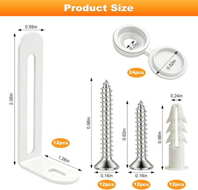 Kit 12 anclajes muebles antipunta 450lb seguridad bebés