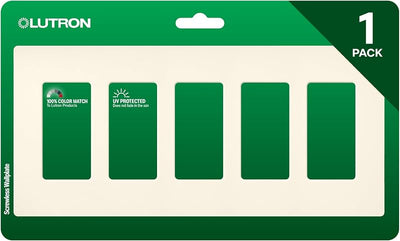 Placa decorativa interruptor 5 segmentos satinado SC-5-BI