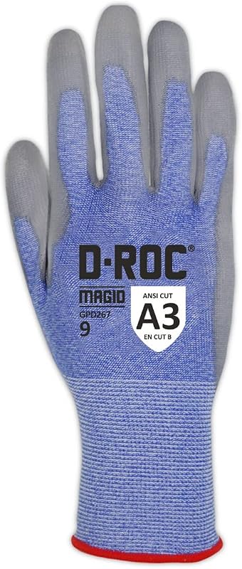 Guantes trabajo poliuretano tactil 12 pares talla 9/L