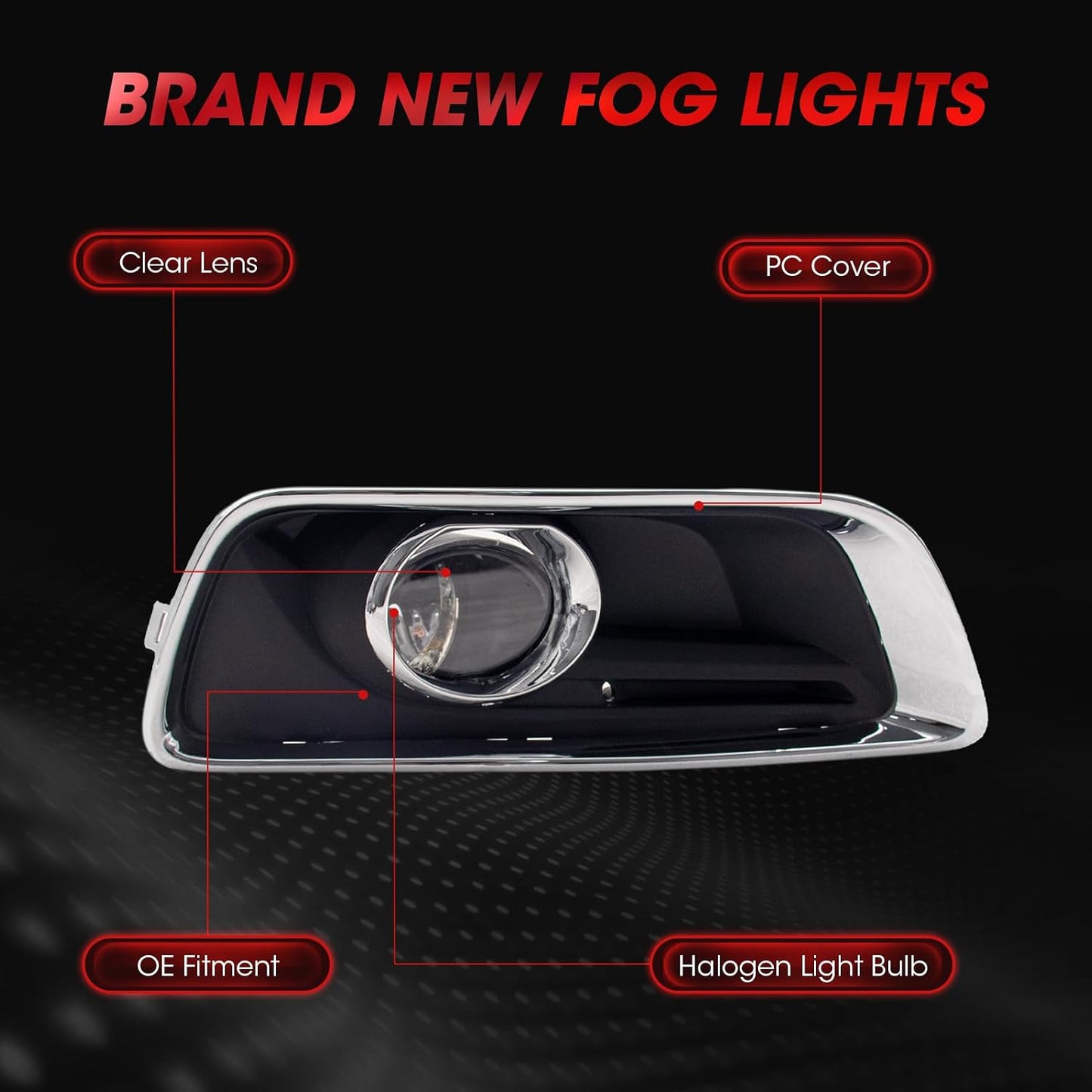 Luces antiniebla Chevy Malibu 13-15 con kit interruptor