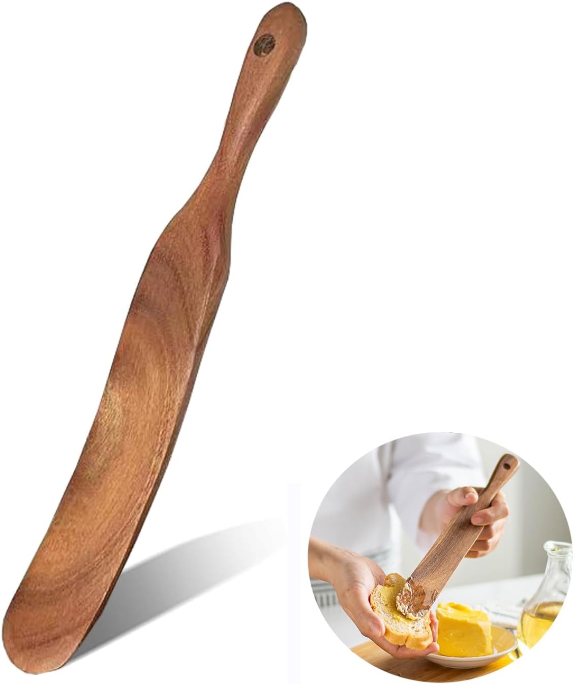 Espátula madera para masa madre batidor hornear