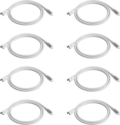 Cable extensión T5 T8 3 ft conector hembra doble 8 Pzas