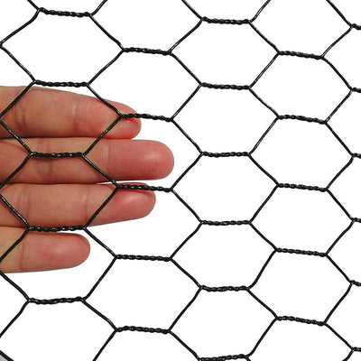 Malla hexagonal PVC para aves 1pulg 20-48pulg x 25-150pies