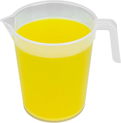 Vaso medidor plástico transparente 2qt con asa para cocinar