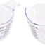 2 Pzas Tazas Medidoras Mini 2oz Resina Escala Clara