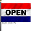 Banderas abiertas 3x5 doble cara 3 capas UV resistentes