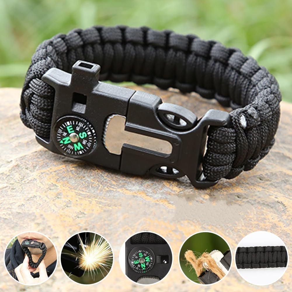 Pulsera táctica paracaídas 11.5ft camuflaje verde