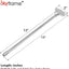 Llave universal válvula gas 1/4 y 5/16" cromo 12"
