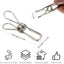 100 Alfileres Ropa Acero Inox para Colgar y Sello Aperitivos