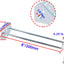 Ganchos tablero clavijas 3/8pulg acero resistente 1.5pulg