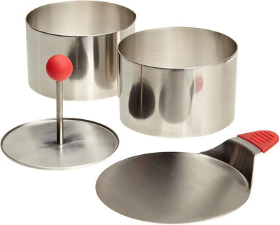 Juego 4 Moldes Alimentos 2.75x2.1pulg Plateado