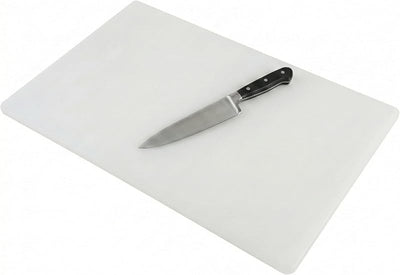 Tabla cortar plástico HDPP 20x15pulg 1/2pulg blanco