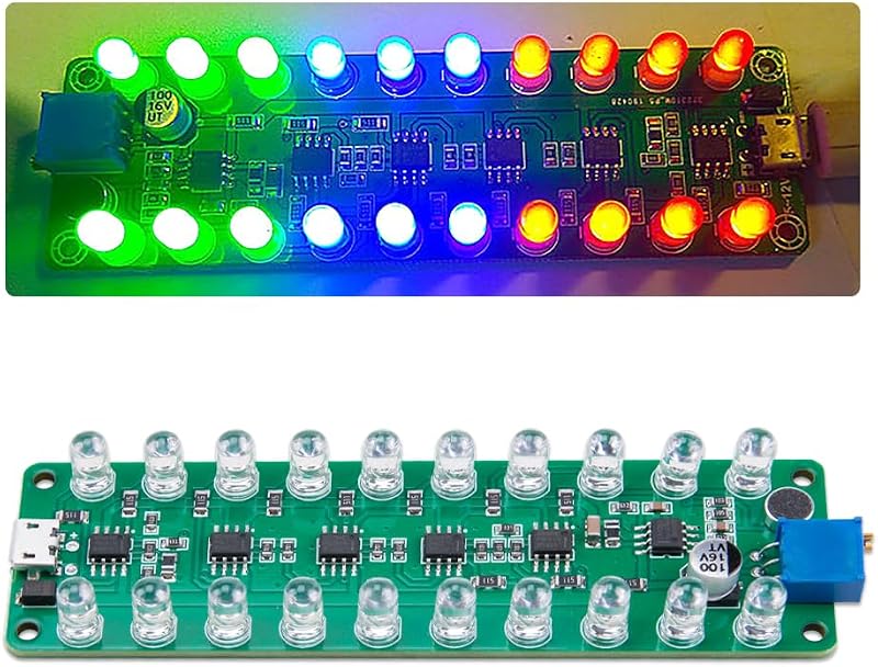Pantalla LED VU medidor sonido con control ajustable