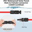 Cable extensión solar 10 AWG 6mm² 30cm negro rojo resistente