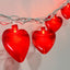 Guirnalda luces corazón rojo 8.5ft 10 LED boda fiestas