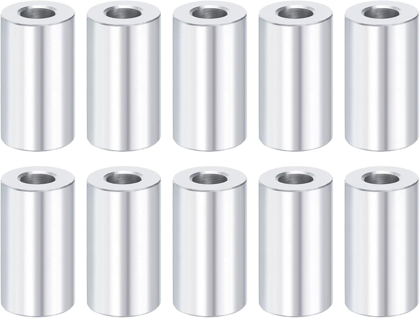 Espaciador aluminio 1/2x1x7/16 pulg sin roscar