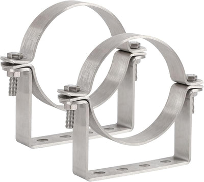 Soporte chimenea 6" acero inox 304 colgador rígido